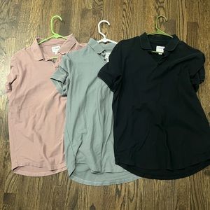 Men’s Cuts Curve Hem Polo